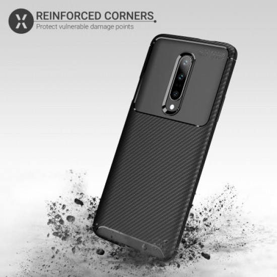 Olixar Carbon Fibre OnePlus 7 Pro Case - Black