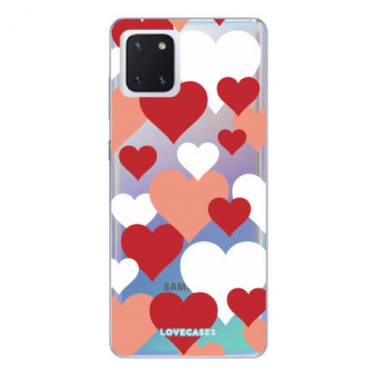 LoveCases Samsung Galaxy Note 10 Lite Love Hearts Phone Case - Clear