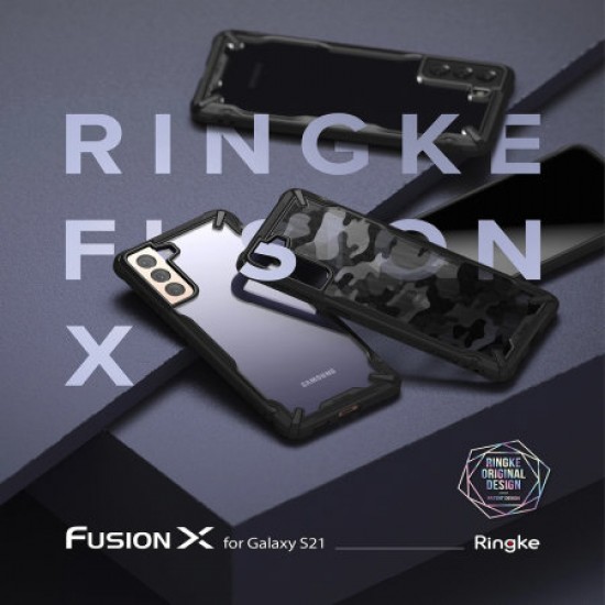 Ringke Samsung Galaxy S21 Fusion X Bumper Case - Camo