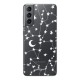LoveCases Samsung Galaxy S21 Plus Gel Case - White Stars And Moons