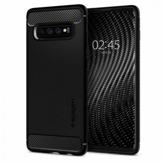 Spigen Rugged Armor Samsung Galaxy S10 Case - Black