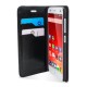 Olixar Leather-Style ZTE Blade S6 Wallet Stand Case - Black