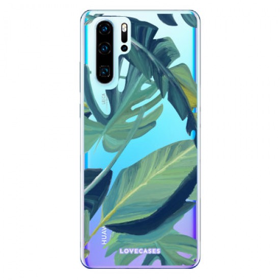 LoveCases Huawei P30 Pro Tropical Phone Case - Clear Green