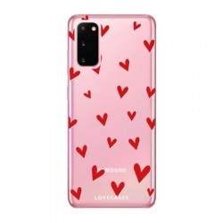 LoveCases Samsung Galaxy S20 Hearts Clear Phone Case