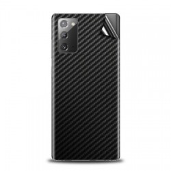 Olixar Samsung Galaxy Note 20 Phone Skin - Black Carbon Fibre