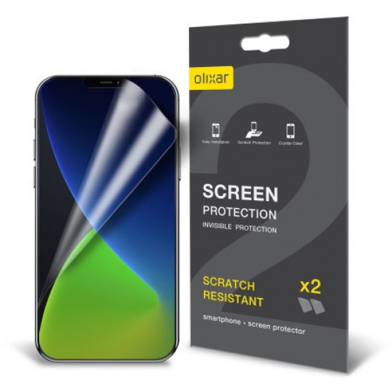 Olixar iPhone 12 Pro Max Film Screen Protector 2-in-1 Pack