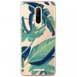 LoveCases OnePlus 7 Pro Tropical Phone Case - Clear Green