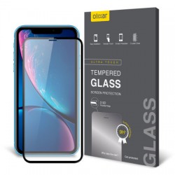 Olixar iPhone XR Full Cover Glass Screen Protector - Black