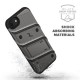 Zizo Bolt Series iPhone 8 / 7 Tough Case & Belt Clip - Grey / Black