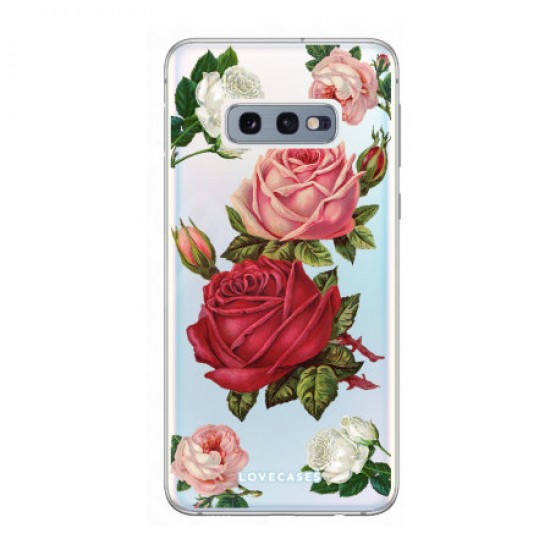 LoveCases Samsung S10e Roses Clear Phone Case