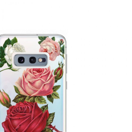 LoveCases Samsung S10e Roses Clear Phone Case