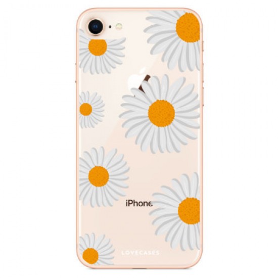 LoveCases iPhone 8 Plus Daisy Case - white