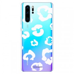 LoveCases Huawei P30 Pro Leopard Print Case - Clear White