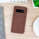 Olixar Canvas Samsung Galaxy S10 Plus Wallet Case - Brown