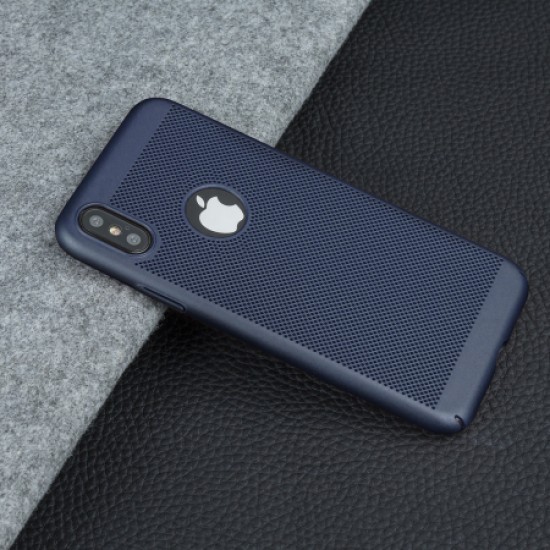 Olixar MeshTex iPhone X Case - Deep Ocean Blue