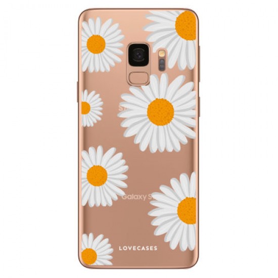 LoveCases Samsung S9 Plus Daisy Case - White