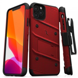 Zizo Bolt Series iPhone 11 Pro Max Case & Screen Protector - Red/Black