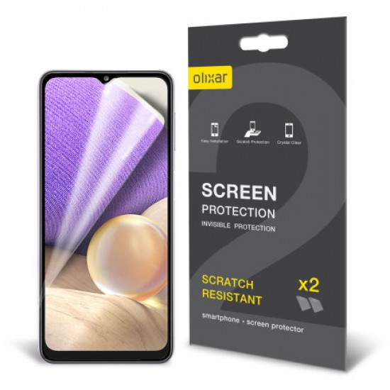 Olixar Samsung Galaxy A32 5G Film Screen Protectors - 2-in-1 Pack