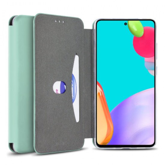 Olixar Soft Silicone Samsung Galaxy A52 5G Wallet Case - Pastel Green