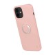 Zizo Revolve Series iPhone 12 Thin Ring Case - Rose Quartz