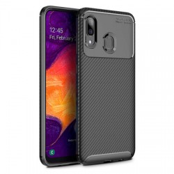 Olixar Carbon Fibre Samsung Galaxy A30 Case - Black