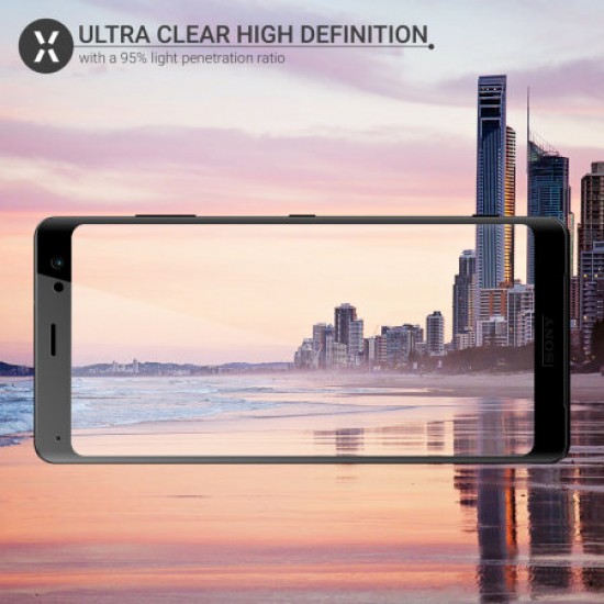 Olixar Sony Xperia XZ3 Full Cover Glass Screen Protector - Black