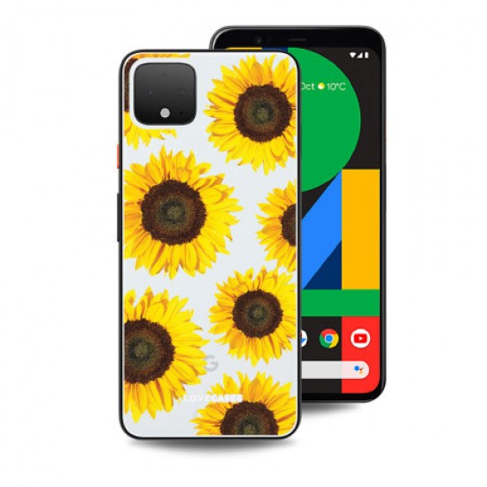 LoveCases Google Pixel 4 XL Sunflower Clear Phone Case