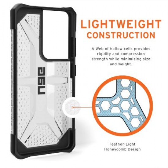 UAG Samsung Galaxy S21 Ultra Plasma Rugged Case - Ice