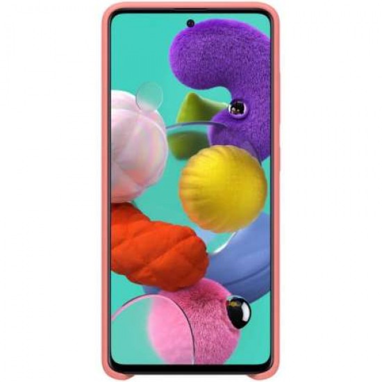 Official Samsung Galaxy A71 Silicone Cover Case - Pink