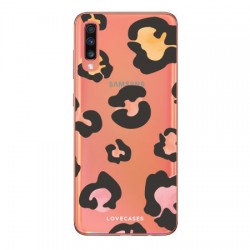 LoveCases Samsung A70 Leopard Print Clear Case - Multicolour