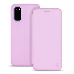 Olixar Soft Silicone Samsung Galaxy S20 Wallet Case - Pastel Pink