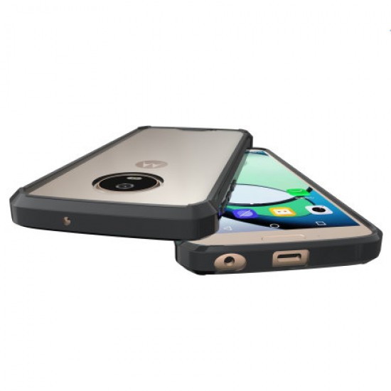 Olixar ExoShield Tough Snap-on Motorola Moto G6 Case - Black / Clear