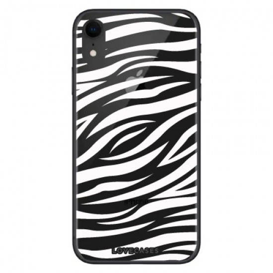 LoveCases iPhone XR Zebra Phone Case - Clear White