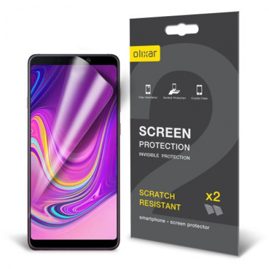 Olixar Samsung Galaxy A9 2018 Screen Protector 2-in-1 Pack