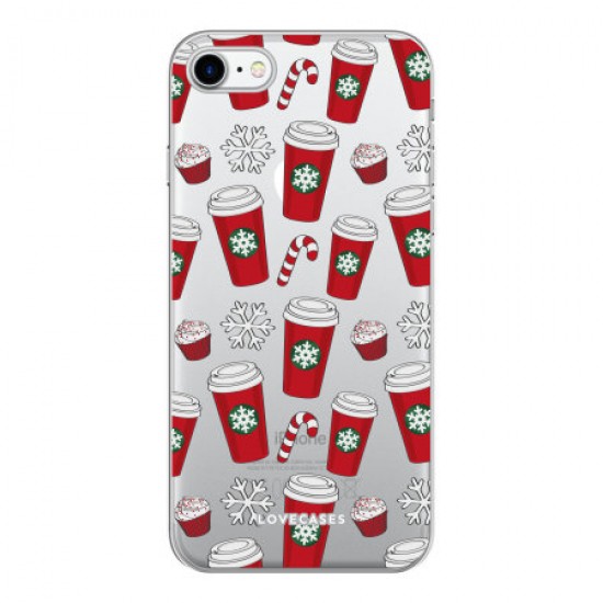 LoveCases iPhone SE 2020 Gel Case - Christmas Red Cups