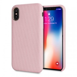 LoveCases Pretty in Pastel iPhone X Denim Design Case - Pink