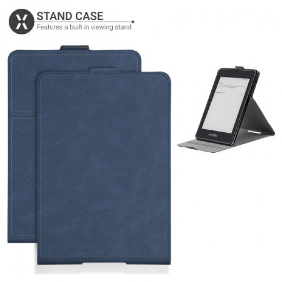 Olixar Leather-style Kindle Paperwhite 4 Stand Case - Blue