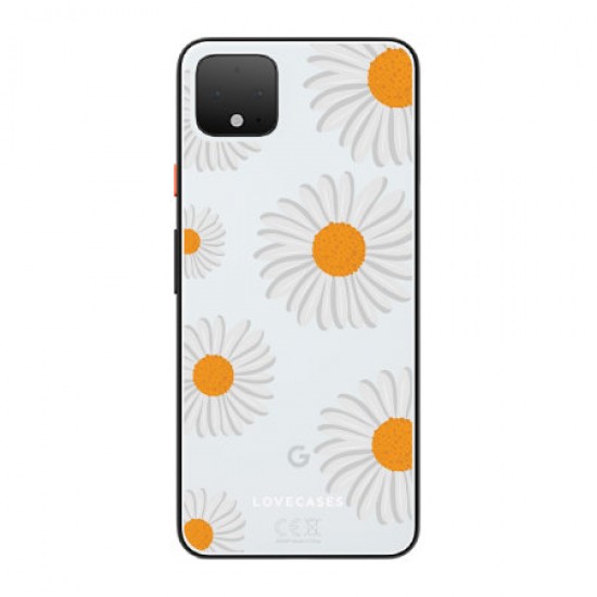 LoveCases Google Pixel 4 Clear Daisy Case