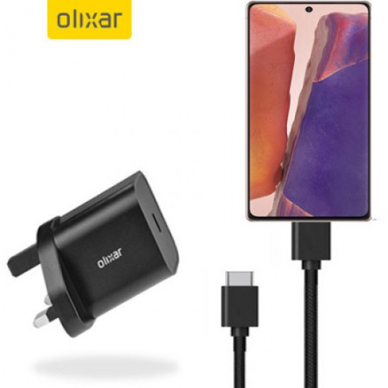 Olixar Samsung Galaxy Note 20 18W USB-C Fast Wall Charger & 1.5m Cable