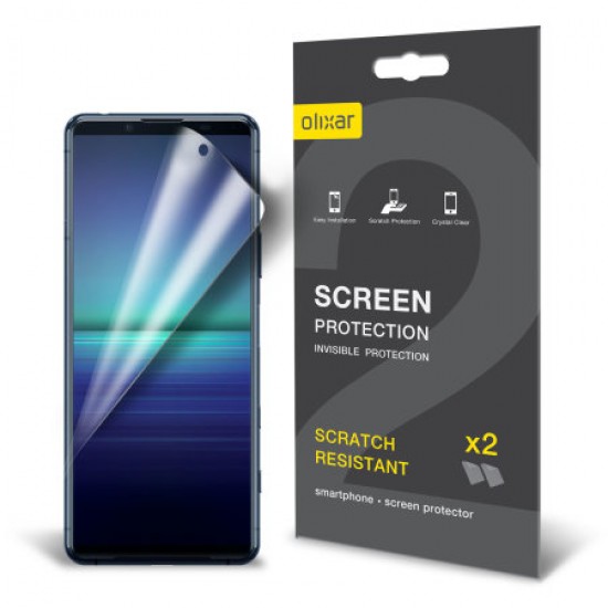 Olixar Sony Xperia 5 II Film Screen Protector - 2-in-1 Pack