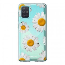 LoveCases Samsung Galaxy A71 Gel Case - Daisy