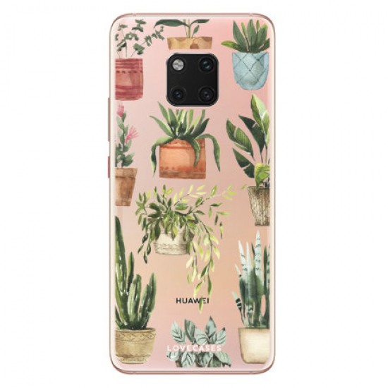 LoveCases Huawei Mate 20 Pro Plants Phone Case - Clear Green