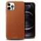 Olixar Genuine Leather iPhone 12 Pro Case - Brown