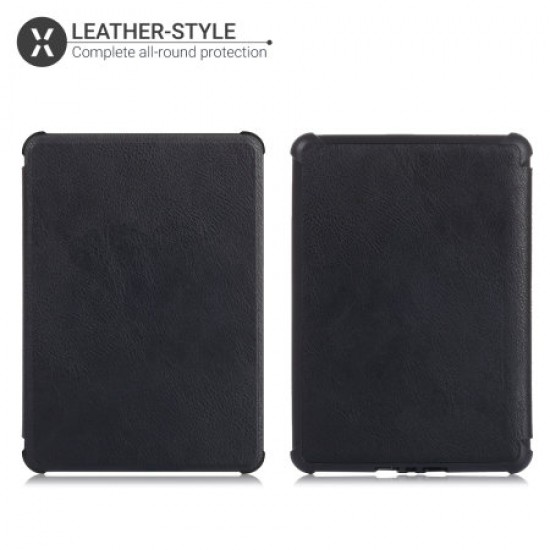 Olixar Leather-Style Kindle Paperwhite 4 TPU Case - Black