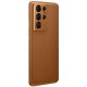 Official Samsung Galaxy S21 Ultra Genuine Leather Cover Case - Brown