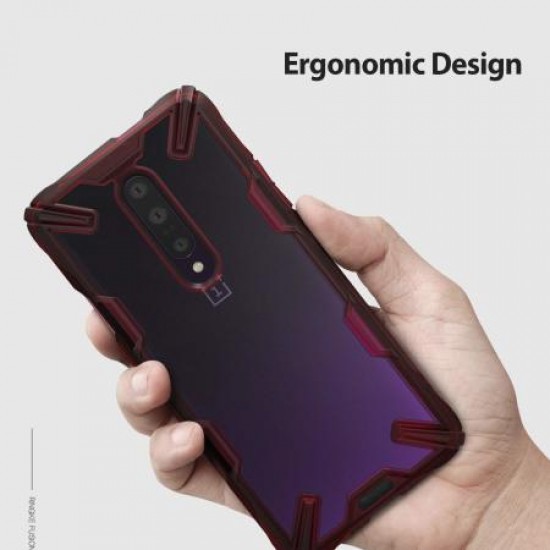 Ringke Fusion X OnePlus 7 Pro Case - Ruby Red