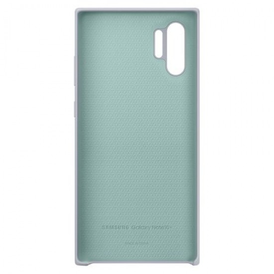 Official Samsung Galaxy Note 10 Plus 5G Silicone Cover Case - Silver