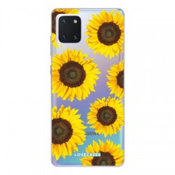 LoveCases Samsung Galaxy Note 10 Lite Sunflower Clear Phone Case