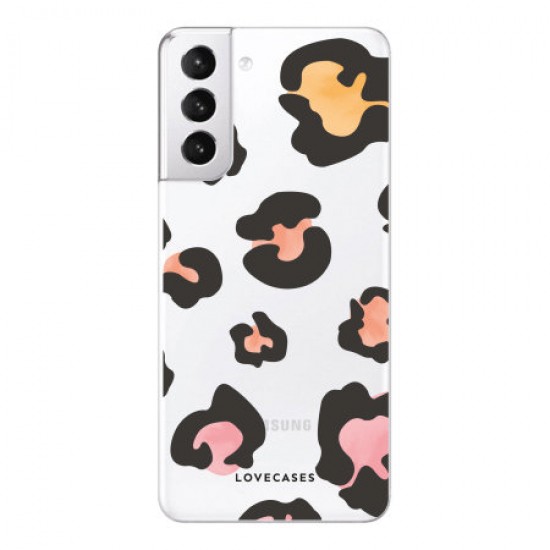 LoveCases Samsung Galaxy S21 Gel Case - Colourful Leopard