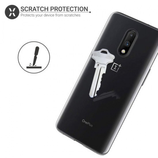 Olixar FlexiShield OnePlus 7 Gel Case - Clear